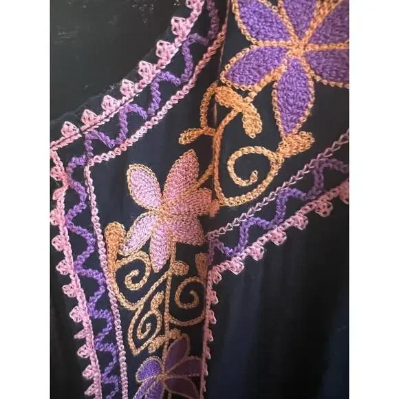 Anthropologie kaftan Size XS beach coverup pool kimono open front robe - Picture 3 of 7